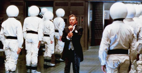 A photo of the white-suited troopers in 