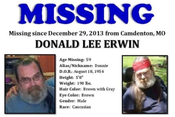 Detectives co<em></em>nfirmed that the license plates matched that of Do<em></em>nnie Erwin’s in Camdenton. 