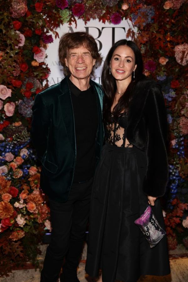 Mick Jagger and Melanie Hamrick at the American Ballet Theatre Fall Gala on October 24, 2023.