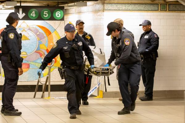 Fatal subway shove in Harlem. 