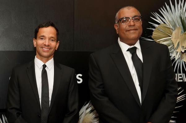 The combustible Khemlani has been under pressure by his boss CBS CEO George Cheeks (left) to hit certain budget numbers. 