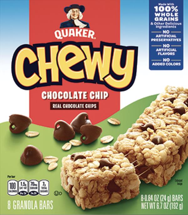The affected products include Quaker Chewy Bars in chocolate chip, chocolate chip coo<em></em>kie dough, dark chocolate chunk, Quaker Puffed Granola Apple Cinnamon and Blueberry Vanilla Cereals, among others. 