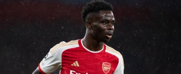 Bukayo Saka has scored five times for Arsenal this season