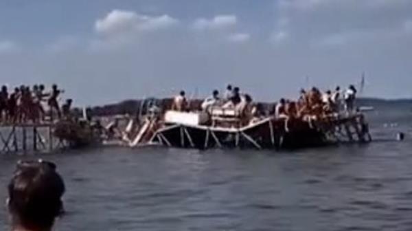 Students screamed as they fell into Lake Mendota