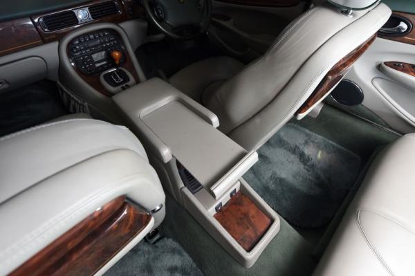 A photo of the Daimler Majestic's cream leather interior.
