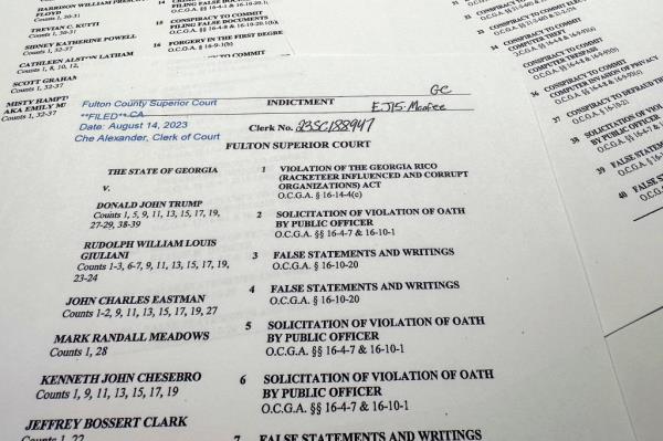 The indictment in Georgia against former President Do<em></em>nald Trump