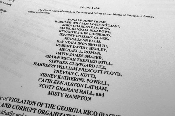The indictment in Georgia against former President Do<em></em>nald Trump