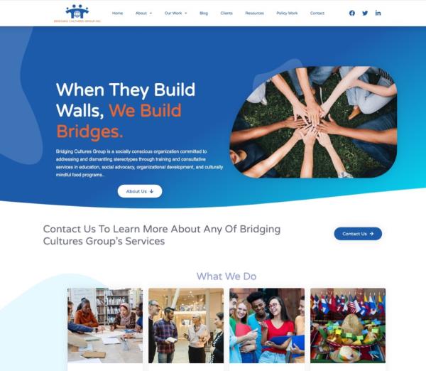 Website for Bridging Cultures Group