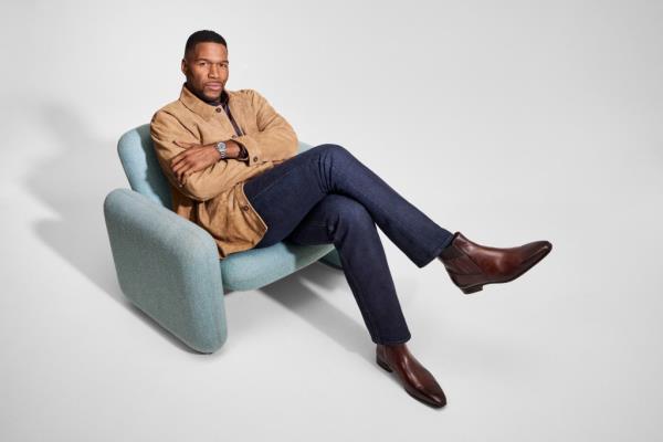 Chore jacket, $1,295 at Vince.com; “Bucks” shirt, $348 at JohnVarvatos.com; “Graduate” jeans, $198 at AGJeans.com; “Santo” boots, $550 at Magnanni.com; Rolex Cosmograph Daytona watch in platinum, $77,800 at Lo<em></em>ndon Jewelers