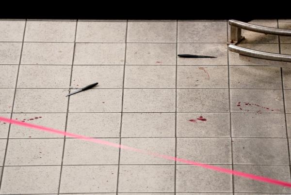 Scene of subway stabbing
