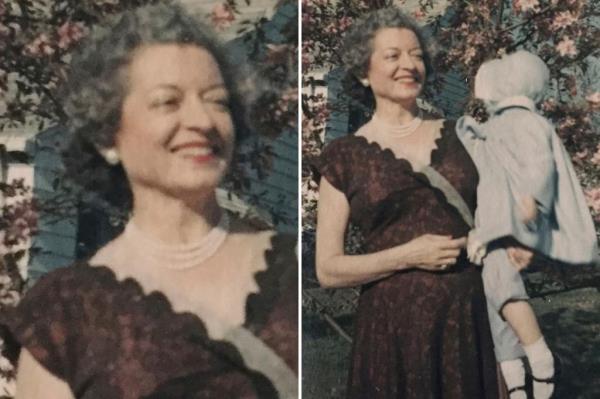 Trump joining customers for a prayer.