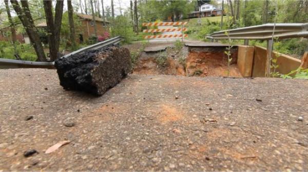 The collapsed bridge