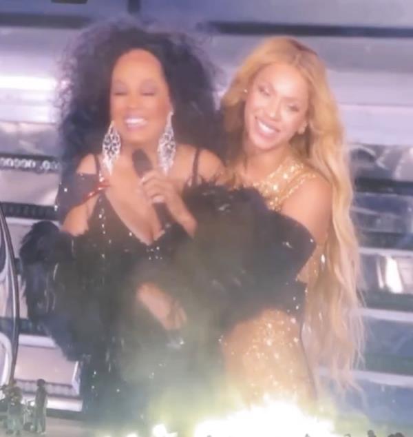 Diana Ross (left) and Beyo<em></em>nce (right) 