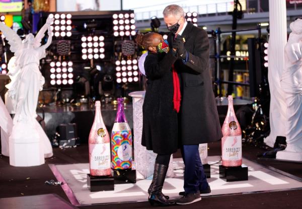 de Blasio and estranged wife Chirlane McCary