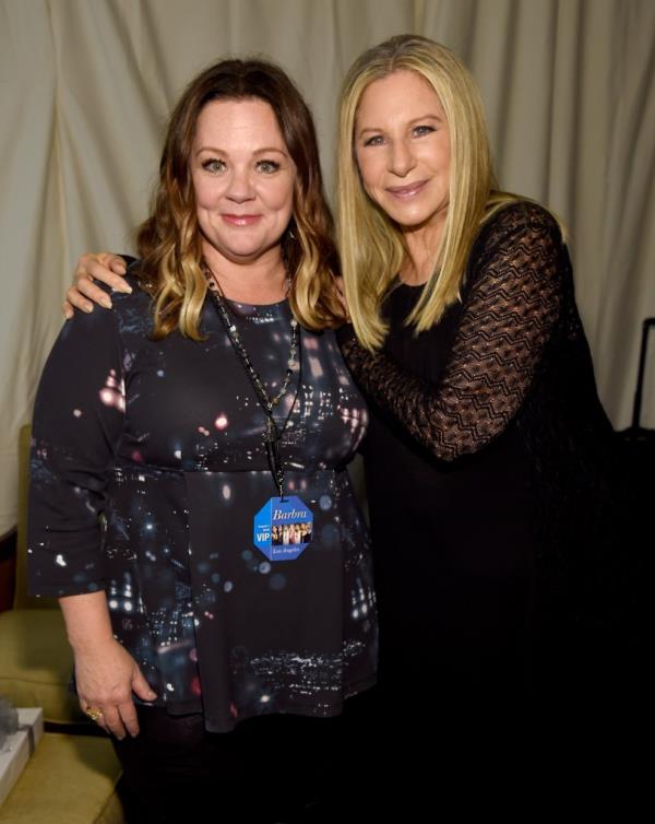 Melissa McCarthy with Barbra Streisand. 