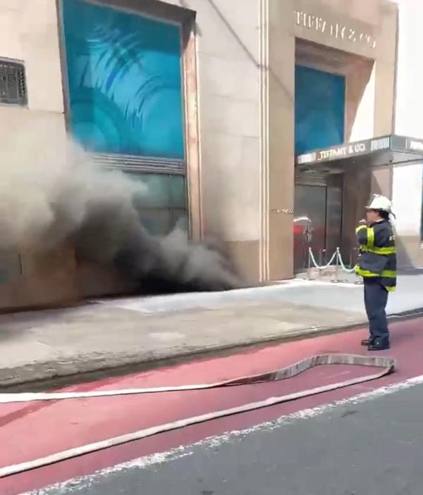 There was no reported damage to the interior of the store.