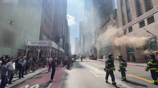 Two people were taken to the hospital during the incident.