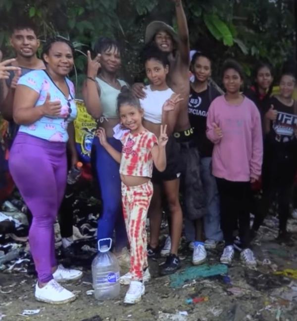 Osleydi Alvarez and her family. 
