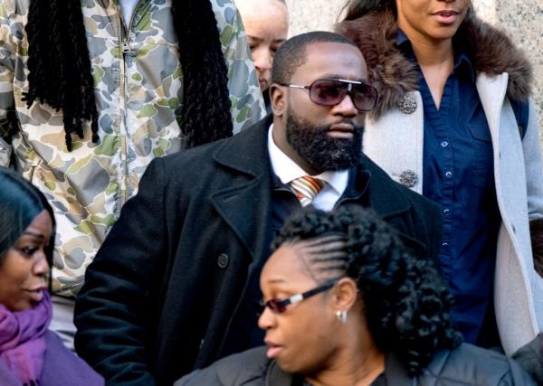 Michael Thomas leaving federal court on Nov. 25, 2019.