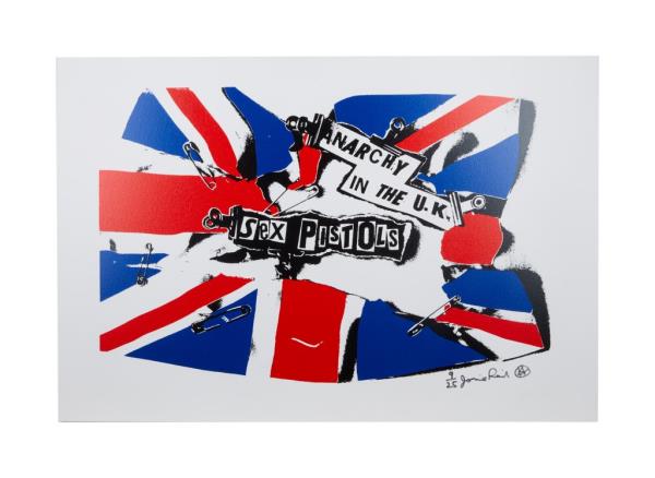 Jamie Reid signed Sex Pistols 