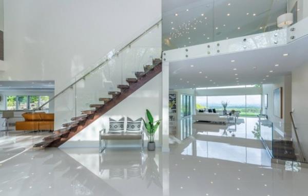 The foyer of the New Jersey home.