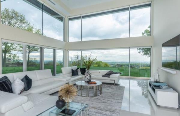 The living room.