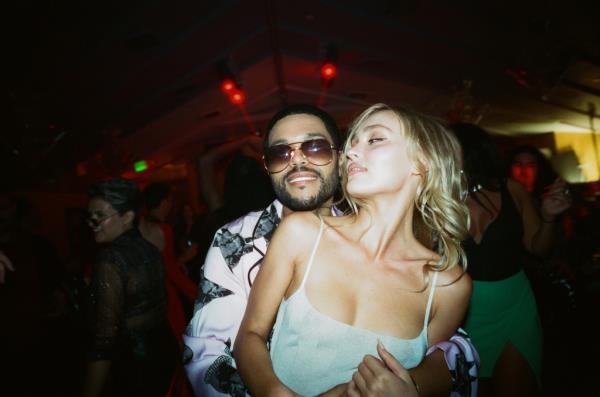 Abel aThe Weeknda Tesfaye (left) and Lily-Rose Depp (right) 