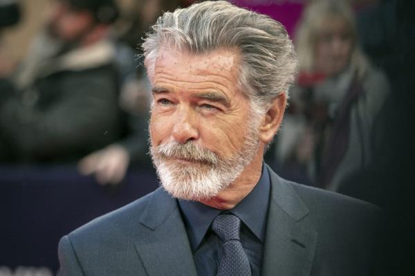 Pierce Brosnan, former James Bond actor, attending a tribute ceremony at the 45th Deauville US Film Festival in 2019.