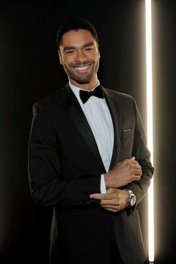 Rege-Jean Page wearing tuxedo