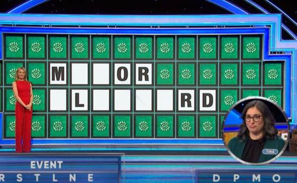 After the six letters the show regularly provides and the four she picked herself, she was left with a puzzle that read, 