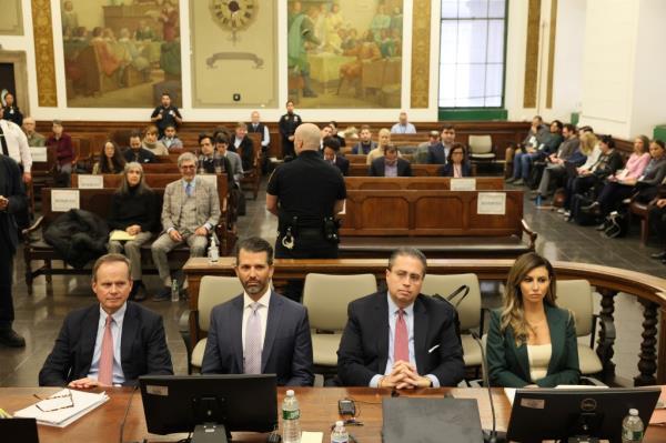 Don Jr. joked in court a<em></em>bout AG James suing him for perjury.