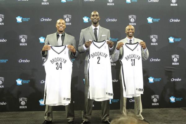 The Brooklyn Nets trade for Paul Pierce (34), Kevin Garnett (2) and Jason Terry (31) helped the Celtics eventually landed Jayson Tatum and Jaylen Brown. 