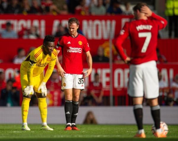 Manchester United goalkeeper Andre o<em></em>nana in the game vs Brentford