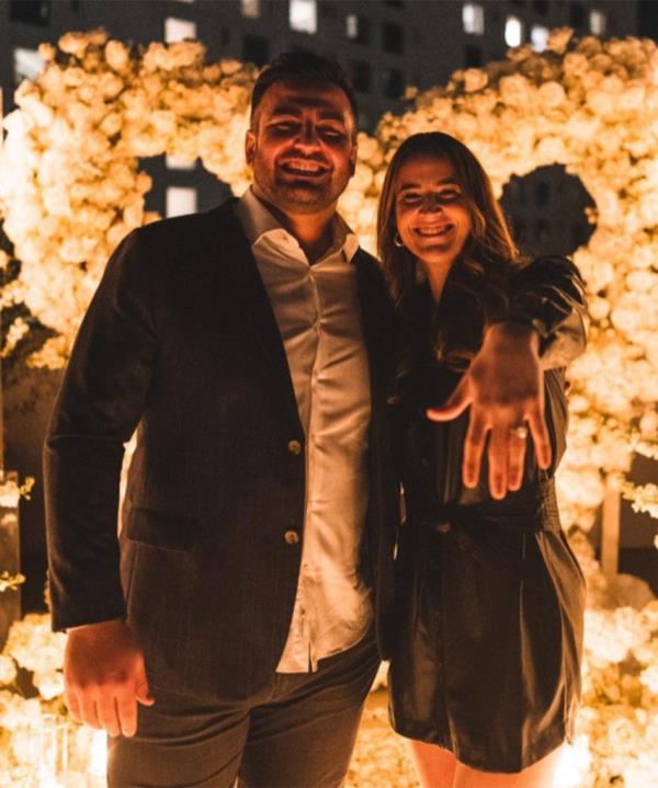 Sabrina Io<em></em>nescu and Hro<em></em>niss Grasu got engaged on January 20, 2023. 