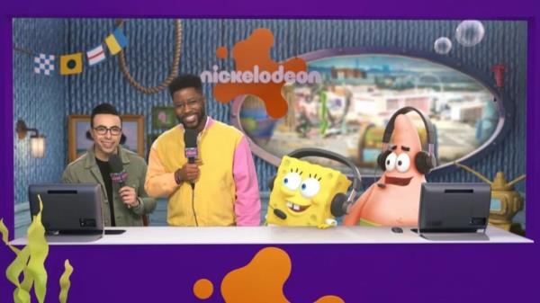 Super Bowl LVIII Live from Bikini Bottom featuring Spo<em></em>ngeBob SquarePants and Patrick Star.