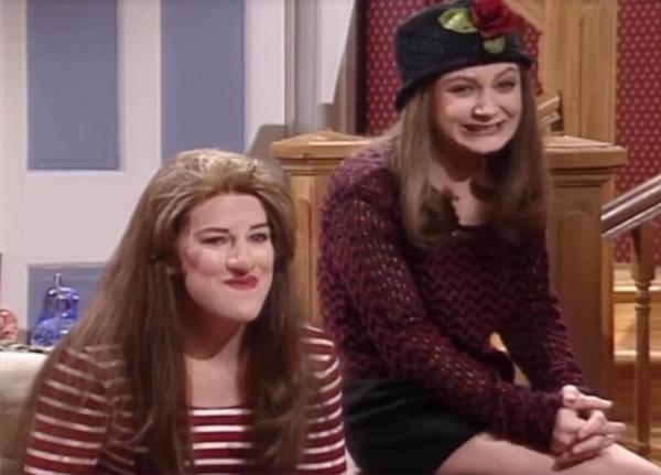Melanie Hutsell portrays Blossom in a 1994 SNL sketch