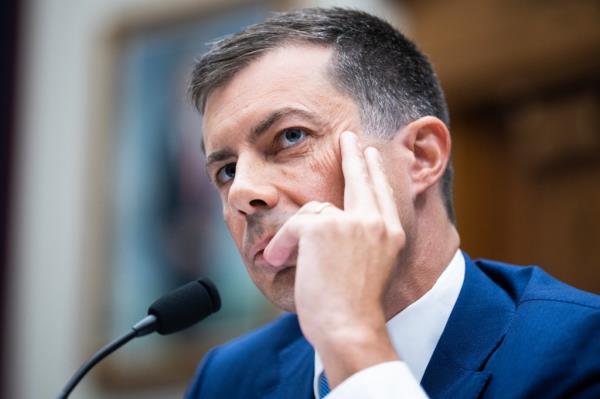 Pete Buttigieg is pictured