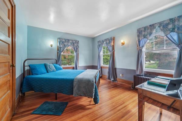 One of three bedrooms. 