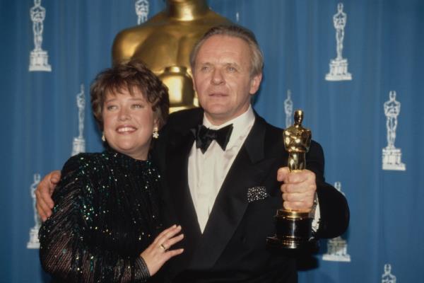 Kathy Bates, Anthony Hopkins at the 1992 Oscars