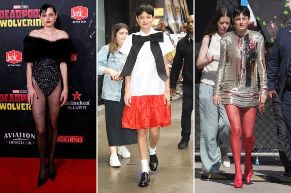 Collage of Corrin dressed in Nina Ricci, alo<em></em>ngside Freddy Coomes, Matt Empringham, and Joshua Ewusie in various poses