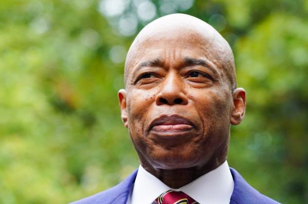 NYC Mayor Eric Adams leaves Gracie Mansion on Sept. 26, 2024.