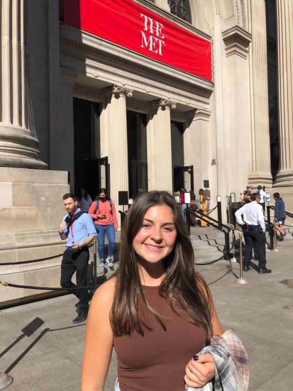 Laken Riley poses for a photo in New York