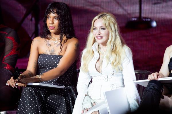 Tokischa and Mado<em></em>nna host the Vogue Ball House Battle o<em></em>nstage during Ladyland 2024 at Under The K Bridge on June 29, 2024 