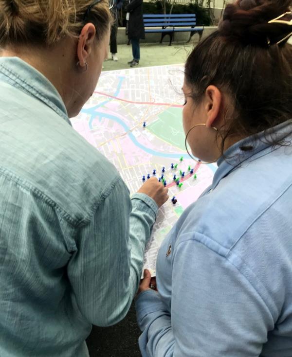 Photos show a town hall meeting organized by North Brooklyn Park Alliance and council member Lincoln Restler, who represents the 33rd district, on August 7th, 2024