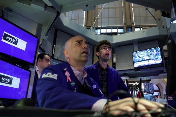 Traders on the New York Stock Exchange.