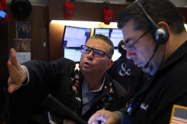 Traders on the New York Stock Exchange.