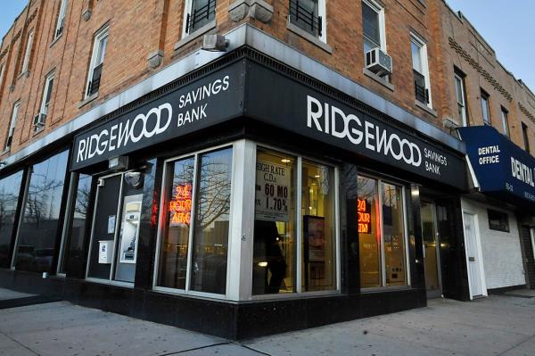 Ridgewood Savings Bank in Queens. 