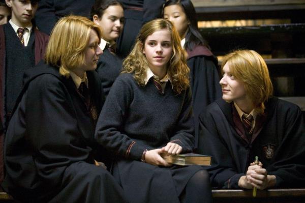 James Phelps, Emma Watson and Oliver Phelps in 