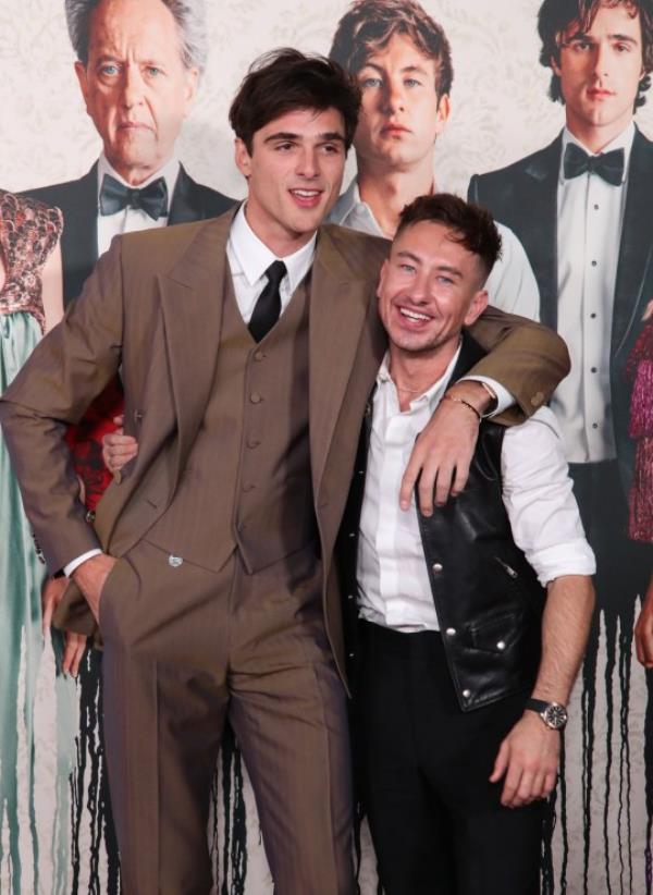 barry keoghan and jacob elordi at saltburn premiere