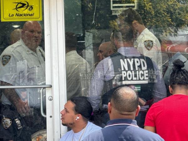 The kid was in the bathroom when the gun went off.